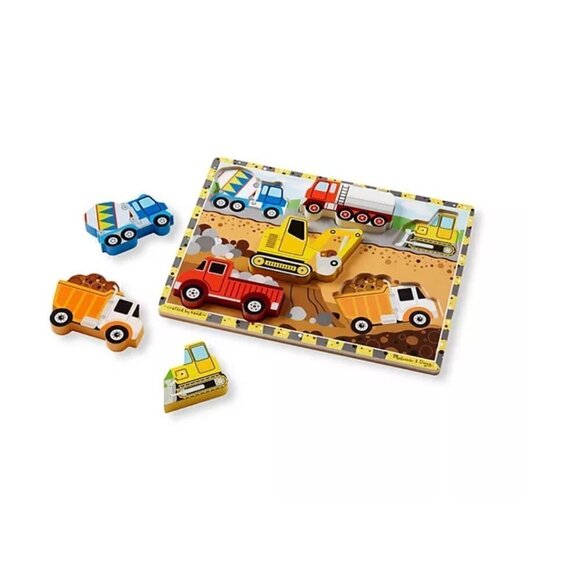 Melissa & Doug Construction Chunky Puzzle - Picture 3 of 5